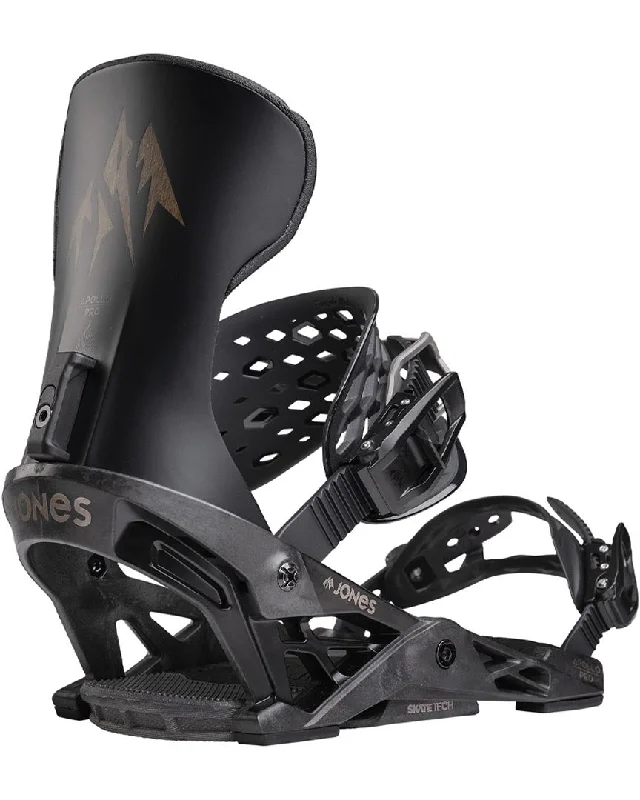 Apollo Pro Snowboard Bindings - Stealth Black 2025